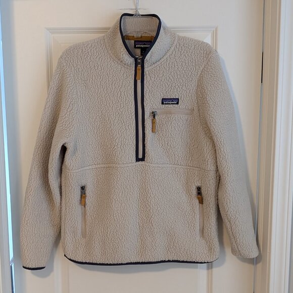 Patagonia Retro Pile Fleece Marsupial Half Zip, Medium - Picture 3 of 6